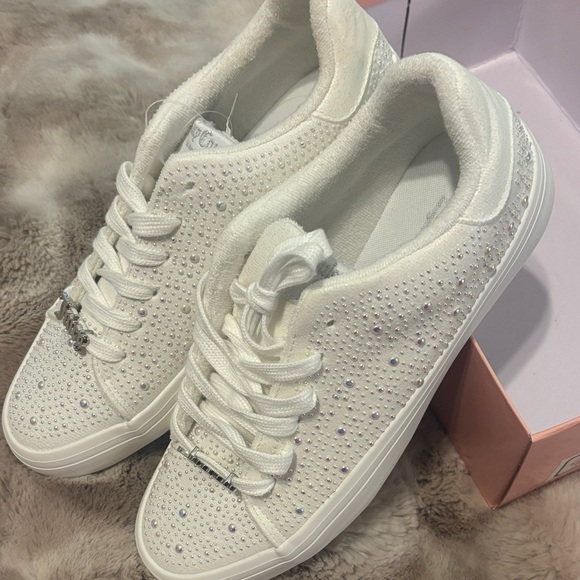 Juicy Couture Shoes - Juicy Couture White Sparkle Sneakers
